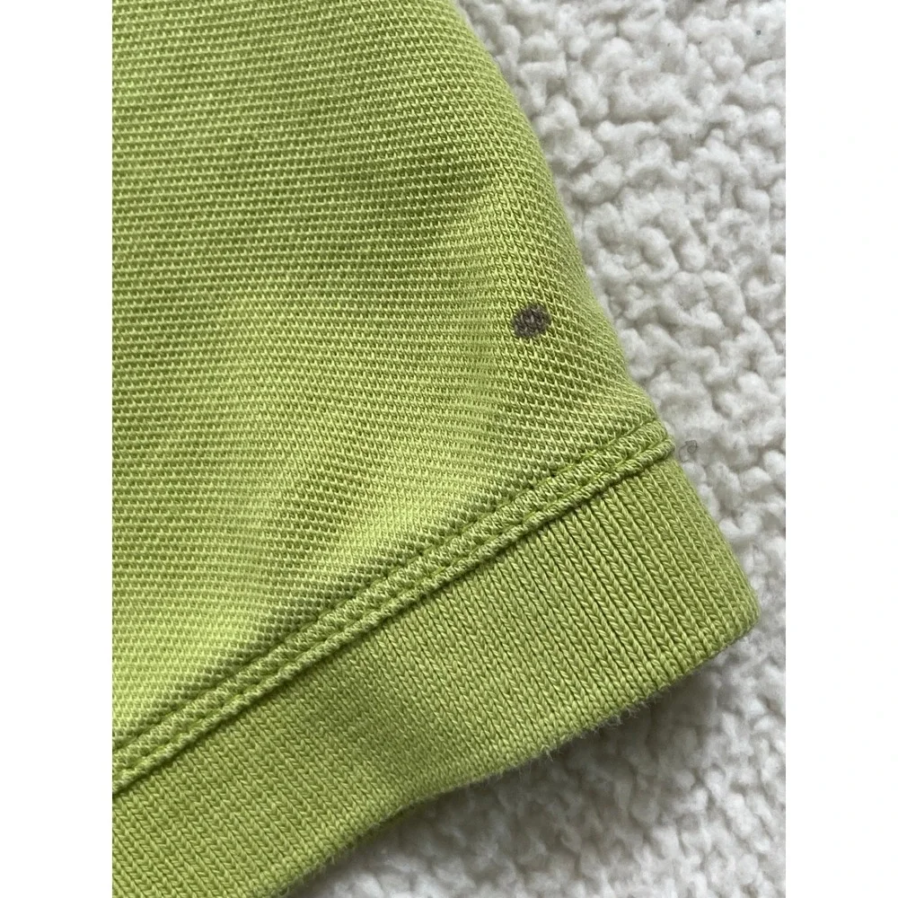Banana Republic Mens Extra Large Polo Shirt Lime Green Elephant‎ Logo Pique XL